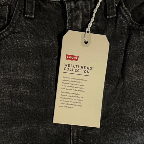 Levi's® Premium LEVI'S® WELLTHREAD® RIBCAGE STRAIGHT JEANS in Earth Stone Hemp - Picture 7 of 15